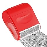 Identity Protection Roller Stamp, Security ID Theft Prevention, 2.32x2.56x1.26in Privacy & Confidential Data Guard, Information Blocker for Office Mail, Letters, Labels, Business