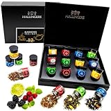 Hallingers Klassisches Tee-Set - 12 Sorten Tee Geschenkset, loser Tee in Schraubgläsern, Teesortiment als Tee Geschenk vegan (Set) - Geschenkideen Weihnachten & Geschenke Adventskalender | Genesung Gl