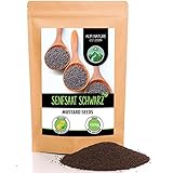 Senfkörner (1kg), Senfsaat schwarz und braun 100% naturrein, schonend getrocknet, Senfsamen natürlich ohne Zusätze