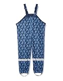 Playshoes Jungen Regenlatzhose mit Baustelle Allover 405428, 11 - Marine, 104