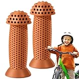 Kinder-Fahrrad-Lenkergriffe – Kinder-Fahrradgriffe | 2 rutschfeste Lenkergriffe | Scooter-Griff für Kinderfahrräder, Roller, Laufräder | Kinder-Fahrradlenkergriffe