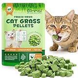 Katzengras Snack, 80g Katzengras Sticks Gefriergetrocknet Snacks für Katzen für die Zahnpflege und Haarknäuel Entfernen, Katzenminze, Rezeptur mit Huhn und Fischöl, Ohne Künstliche Zusatzstoffe