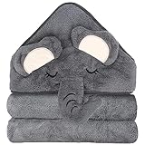 ROXANEPIG 1Pack Baby Handtücher Kapuze, 80X80 cm Baby Badetücher, Kapuzenhandtücher Baby, Babyhandtüch Bambus, Kapuzenbadetüch, Kinderhandtüch, Badehandtüch Handtücher für Babys, Neugeborene (1PACK)