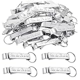 AHEJIOO 30 Stück Stylische Bierflaschenöffner-Schlüsselanhänger | Praktischer Kapselheber für Hochzeit, Taufe, Geburtstag & Festlichkeiten | Gastgeschenke mit Herzspruch 'Schön, dass Du da bist'