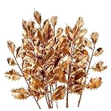 HAWILLOSCH 12 Stück Künstliche Glitzer Picks Für Weihnachten Ideal Für Kranz Arrangements Und Herzstücke Festliche Dekoration Für Weihnachtsbaum Und Tischgestaltung