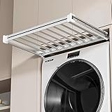 Ausziehbarer Hosenständer mit Schublade – ausziehbarer versteckter Wäscheständer, platzsparend über der Waschmaschine