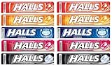 Halls Mints Mix – Minzgeschmacksmischung – Erdbeere | Honig und Zitrone | Original | Wassermelone | Extra stark - 10 Beutel à 35 g