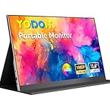 Yodoit Portable Monitor 15,6 Zoll, Tragbares IPS Display | FHD 1920x1080P, USB-C & HDMI Anschlüssen, Eingebaute Lautsprecher, Eye-Care Bildschirm für PC, Laptop, Xbox, PS3/4/5, Switch & TV