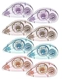 DASHUAIGE 8 Stück Doppelseitiges Klebeband Roller, Kleberoller Permanent Adhesive Tape Pen für Basteln, Kartenherstellung, Bullet Journal und Scrapbooking