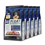 NutriQM® M!EAT Hundefutter Trocken Adult | 7,5 kg (5×1,5kg) getreidefreies Trockenfutter für Hunde | 70 % Fleischanteil Geflügel & Rind | Ohne Zuckerzusatz | Mit ITW Tierwohl-Siegel | Made in Germany