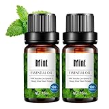 BIO Pfefferminzöl 20ml,Naturreines ätherisches Öl,100% Reine Natürliches Minzöl Aromatherapie Duftöle für Diffuser Luftbefeuchter, Körperpflege, Entspannung, Massage