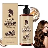 Locken-Definiercreme Für Lockiges Und Welliges Haar, Anti-Frizz-Creme Für Welliges Und Lockiges Haar, Feuchtigkeitsspendende, Langanhaltende Locken-Creme (1 Stück)