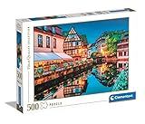 Clementoni - 35147 Collection - Strasbourg Old Town, Puzzle 500 Teile Für Erwachsene Und Kinder 14 Jahren, Geschicklichkeitsspiel Für Die Ganze Familie