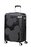 American Tourister Mickey Clouds, Spinner M, Erweiterbar Koffer, 66 cm, 63/70 L, Schwarz (Mickey True Black)