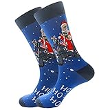 Generisch Sneaker Socken Herren Damen Lustige Weihnachtssocken Winter Warme Christmas Scoks Crew Socken mit Motiv Baumwollsocken Sportsocken Stricksocken Freizeitsocken Outdoor Männer Frauen