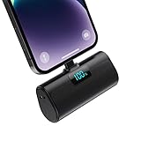 Mini Powerbank 5200mAh für iPhone, Klein Power Bank 20W PD 4.0A Schnellladefunktion Externer Akku, Compact LCD Digitalanzeige Akkupack Kompatibel mit iPhone 14/14/Pro Max/13/12/11/XR/XS/8/7/6plus etc