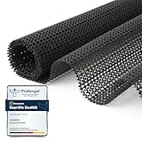 VABNEER Antirutschmatte, 40x60cm PVC Antirutschunterlage Mehrzweck, Teppichstopper für Schubladen Auto Kofferraum Küche Wohnmobil Regal Palette (Schwarz)