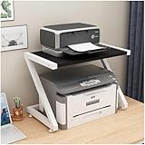 Kompakter Druckerständer mit robuster Stahlplatte für kleine Räume und Home Office