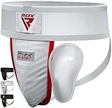 RDX Boxen Tiefschutz MMA Kampfsport Schutz Displayschutzfolie Ingle Black XL weiß
