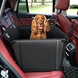 KYG Hunde Autositz Wasserdichter Rutschfester Haustier Autositz Kratzfester mit 4 Befestigungsgurten für die Rückbank Verstärkter Hundesitz Auto für Mittlere und Großer Hunde