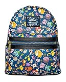 Loungefly Pokemon First Generation Bedruckter Mini-Rucksack (Marineblau, Einheitsgröße)