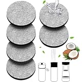 FiTspi 6 x Wasserflaschen-Filterscheiben, kompatibel mit Brita Fill & Go Flaschen, reduzieren Chlor, 2 Stufen, effektive Filtration zur Reduzierung von Chlor, Mikropartikeln und anderen