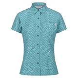 Regatta Damen Mindano VII Kurzarm Funktionsbluse RWS152 38 türkis