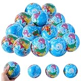 20 Stück Antistressball Weltkugel,5.5CM Stressball Globus Klein,Anti Stress Bälle,Anti Stress Spielzeug Bälle,Mini Globus Kinder Stressball für Kinder Erwachsene