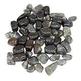 YXINAER Aquarium Kies Flash Labradorit Sand Bulk Trommelsteine Kies Probe Kristalle Mineralien Edelstein Aquarium Home Dekoration Geschenk(1000g)