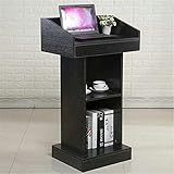 Rednerpult Podiumständer, Podiumsempfang Willkommen Sprechen Ausbildung Lehrer Parkberater Hosting Rezeption Büromöbel (Farbe: helles Walnuss, Größe: Einheitsgröße)