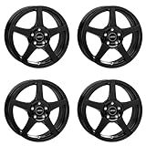 4x AUTEC Felgen Alufelgen VALEA 7.0x17 ET35 5x114,3 Schwarz kompatibel mit Dacia Duster
