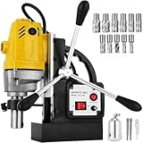 Elektrischer Magnetbohrmaschine, 1100 W, 3,9 cm (1,57 Zoll), Magnetkern, magnetischer Kern, professionelle Magnetbohrmaschine mit Halsanschluss, 13500N Magnetkraft (1100 W)