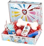 PAW Patrol - Pflege-Set und Bade-Spaß, Spiel- und Beauty-Koffer für Kinder, 6-teilig, mit Duschgel, Schwamm und bunten Bade-Zusätzen, besonderes Geschenk-Set für Kleinkinder und Fans