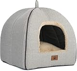 Katzenbetten für Hauskatzen, Faltbare Katzenbetthöhle, Katzenhaus mit waschbaren Kissen, Katzenbett für Kätzchen, Katzenzelt, weiches und warmes Katzenhaus für drinnen für Kätzchen und mittelgroße