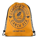 Cabin Six - Athena - Percy Jackson - Camp Halbblut - Wasserdichter Faltbarer Sportsack Turnbeutel Sack Kordelzug Rucksack