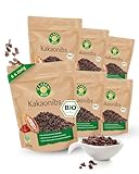 CLASEN BIO – Kakao Nibs 6x200g Bundle – Klein geschrotete Kakaobohnen herb-aromatisch & schokoladig – Kakaonibs ideal für Desserts, Smoothiebowls & Gebäck – Reich an Ballaststoffen & Magnesium