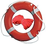 Solas Rettungsring - Rettungsreifen 60 cm ausgeschäumt mit 30 Meter Wurfleine