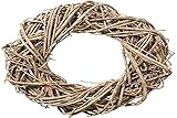Rayher Hobby Rayher Hobby Rayher 65235000 Rebenkranz, 30 cm ø, Höhe 5 cm, Dekokranz, Tischkranz, Adventskranz, Türkranz, Kranz aus Zweigen Naturkranz, Wandkranz, natur