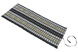 Handelsturm Rollbare Thaimatte Matratze, ca. 200 x 80 cm, Thaikissen Matte Elefanten blau Rollmatte mit Füllung aus Kapok