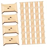 Lurrose 100st Wickelplatte Fadenspulen-organizer Lagerung Von Wickelbrettern Stickmaschine Einfädler Häkelset Wickler Strickwerkzeug Aus Wolle Stickgarn-organizer-board Nähen Beige Holz