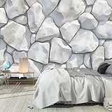 NAWVNMI 3D-Stein Tapete für Kinderzimmer, Abziehbare und Aufklebbare Tapete, 3D-Felsen, Selbstklebendes Entfernbares Wandbild für Wände (300x210cm), Wandaufkleber für Schlafzimmer