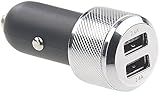 revolt Kfz-Handy-Ladegerät: 2er-Set Kfz-USB-Ladegeräte je mit 2 Ports, für 12/24 Volt, 4,8 A (USB Zigarettenanzünder, Stecker für Zigarettenanzünder)