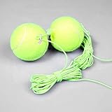 Bebykilemi Tennis-Trainingsball mit hoher Elastizität für verbesserte Hand-Augen-Koordination, Gummi + Wolle Rebound-Übungsball für alle Altersgruppen, Grün (1 Stück)