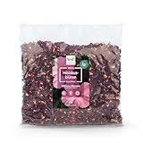 NaturaForte Hibiskusblüten getrocknet 1kg – Höchste Qualität, natürliche Hibiskus Blüten für Hibiskustee, fruchtig-säuerlicher Hibiscus Tee im Aroma-Beutel