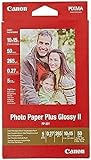 Canon Fotopapier PP-201 glänzend - 10x15 cm 50 Blatt für Tintenstrahldrucker - PIXMA Drucker (265 g/qm) 2311B003 rot