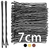 Mbsomnus 7cm Haarnadeln Schwarz 50 Stück Bobby Pins Schwarz Haarklemmen Haarspangen Damen für Frauen & Mädchen Haarklammer Metall Perfekt für Hochsteckfrisuren & Styling Ideal für Alle Haartypen
