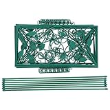 MAGICLULU 6 Stück Rankgitter aus Metall für Kletterpflanzen 114x45cm Pflanzenstütze für Garten und Zimmer Wetterfest Installieren Rankhilfe für Weinreben und Blumen