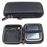 Schwarzes Schlank Hartschalentasche für Tomtom Go Classic 6'' 2nd Gen Lite Advanced Discover Premium Basic Essential 6 Zoll Go Camper Tour Go 6200 6250 6100 620 610 Camper Professional GPS Tasche