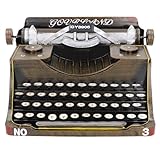 Generic Vintage-Schreibmaschinen-Modell, antikes Schreibmaschinen-Modell, klassisches Handbuch, Eisen, Vintage-Heimdekoration, Braun
