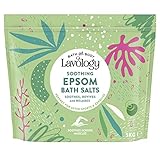 Lavology – Epsom Bade salz – Alle natürlichen Inhaltsstoffe – Beruhigend, entspannend, 5 kg